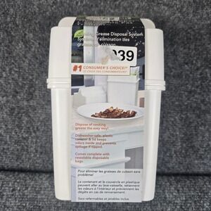 Range Kleen‎ The Fat Trapper Cooking Grease Disposal System White Canister